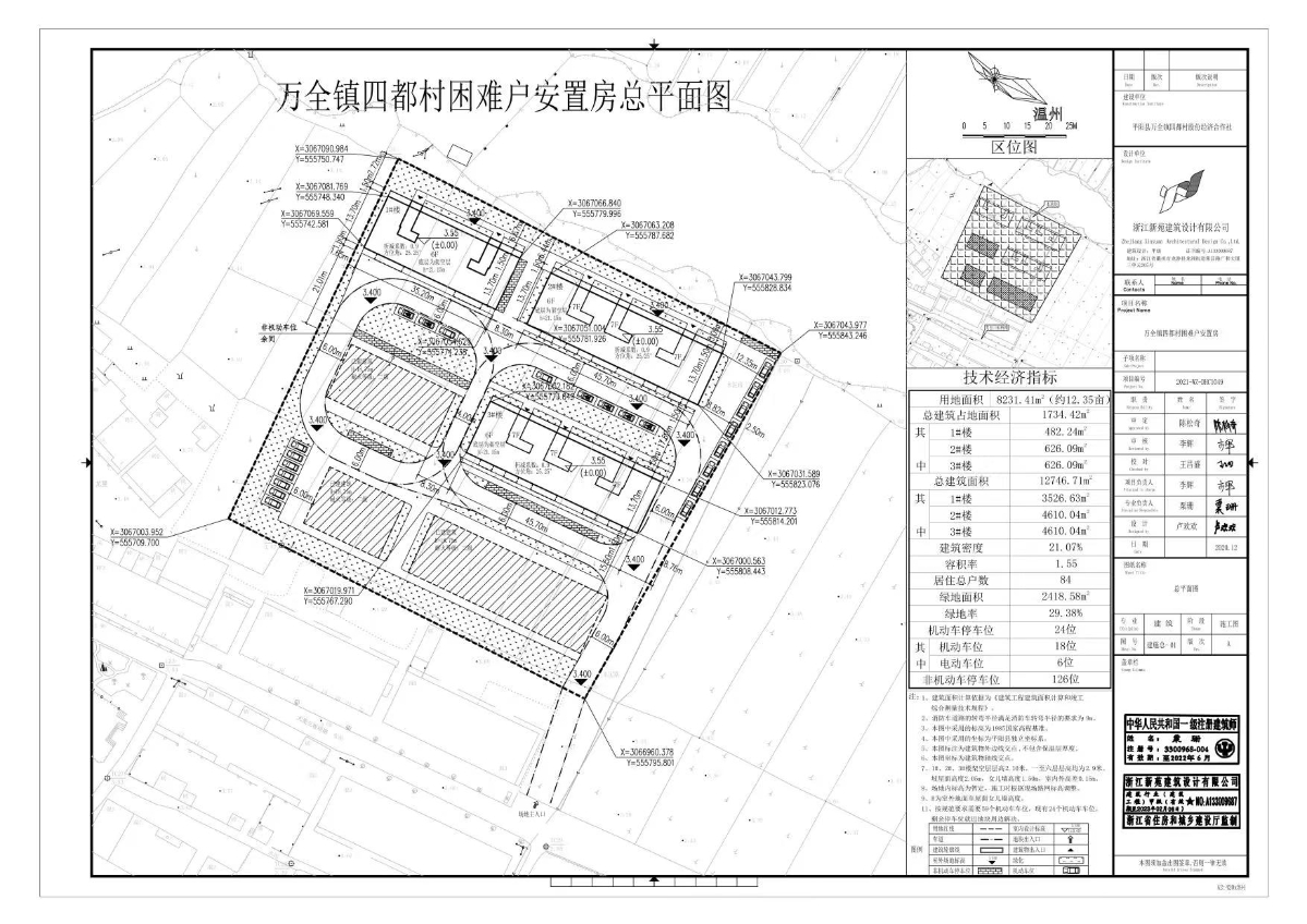 关于万全镇四都村困难户安置房乡村建设规划许可的批前公示