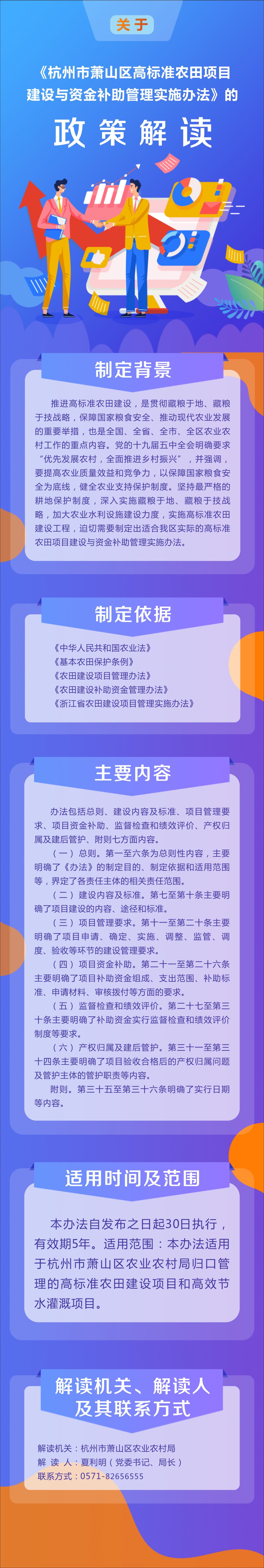 长图设计-关于《杭州市萧山区高标准农田项目建设与资金补助管理实施办法》的政策解读1.jpg