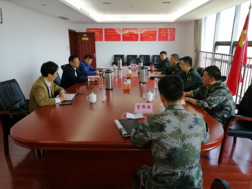 市应急管理局局长姜良米带队赴衢州军分区协调对接军地应急联动工作