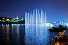 Fontaine à musique West Lake
