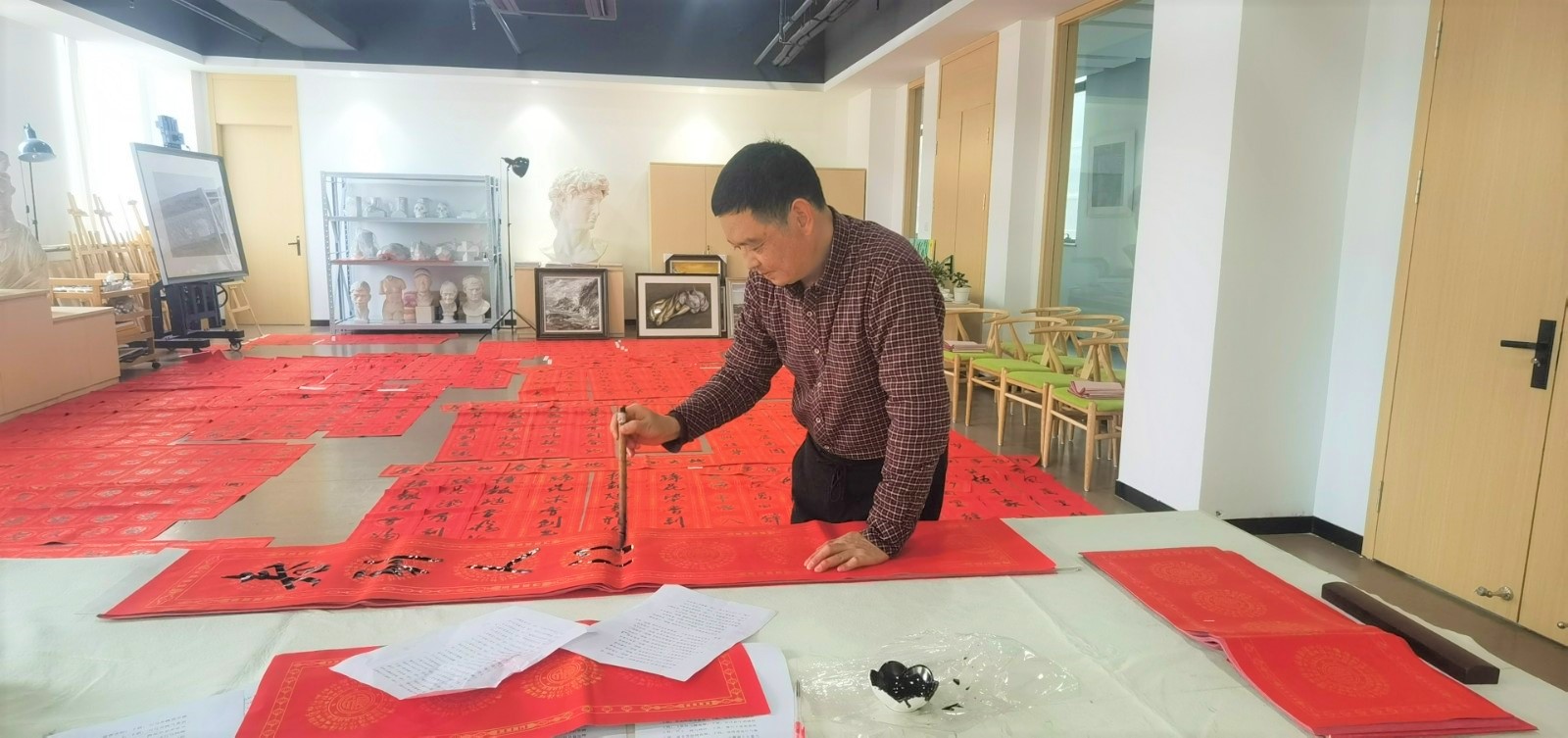 洞头区开展新春送春联等文化下乡活动