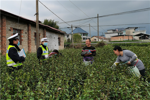 本周，交警大队走进茶园面对面开展交通安全宣传活动。_副本.jpg