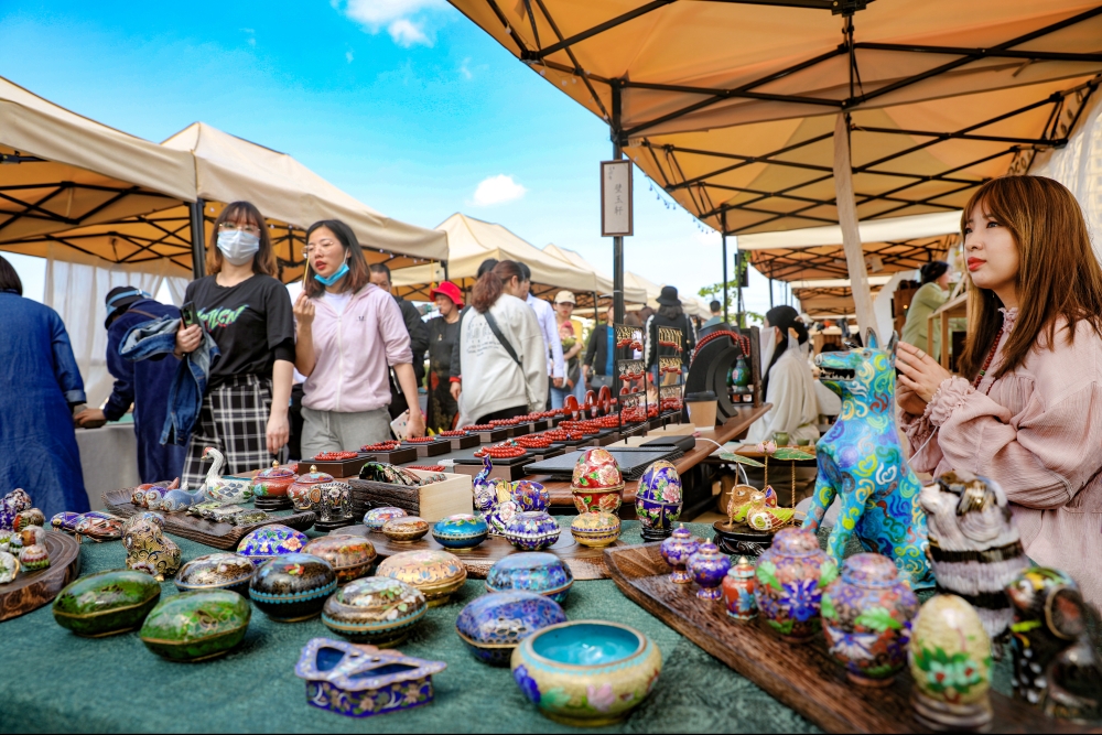 温州文博会瓯海分会场塘河青灯市集开市