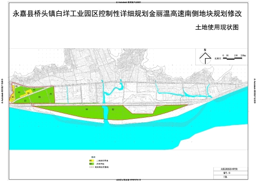 永嘉县桥头镇白垟工业园区控制性详细规划金丽温高速南侧地块及白上路