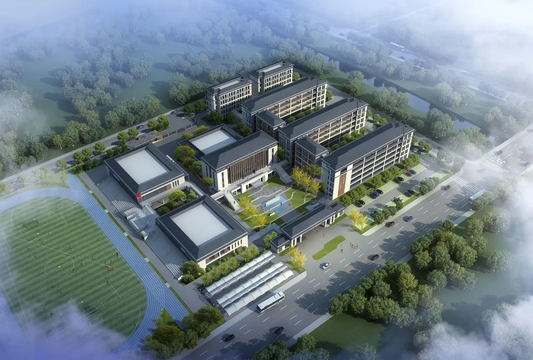 总建筑面积约2788427平方米海宁市第二中学开工新建