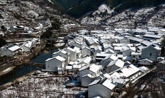 四明山雪景