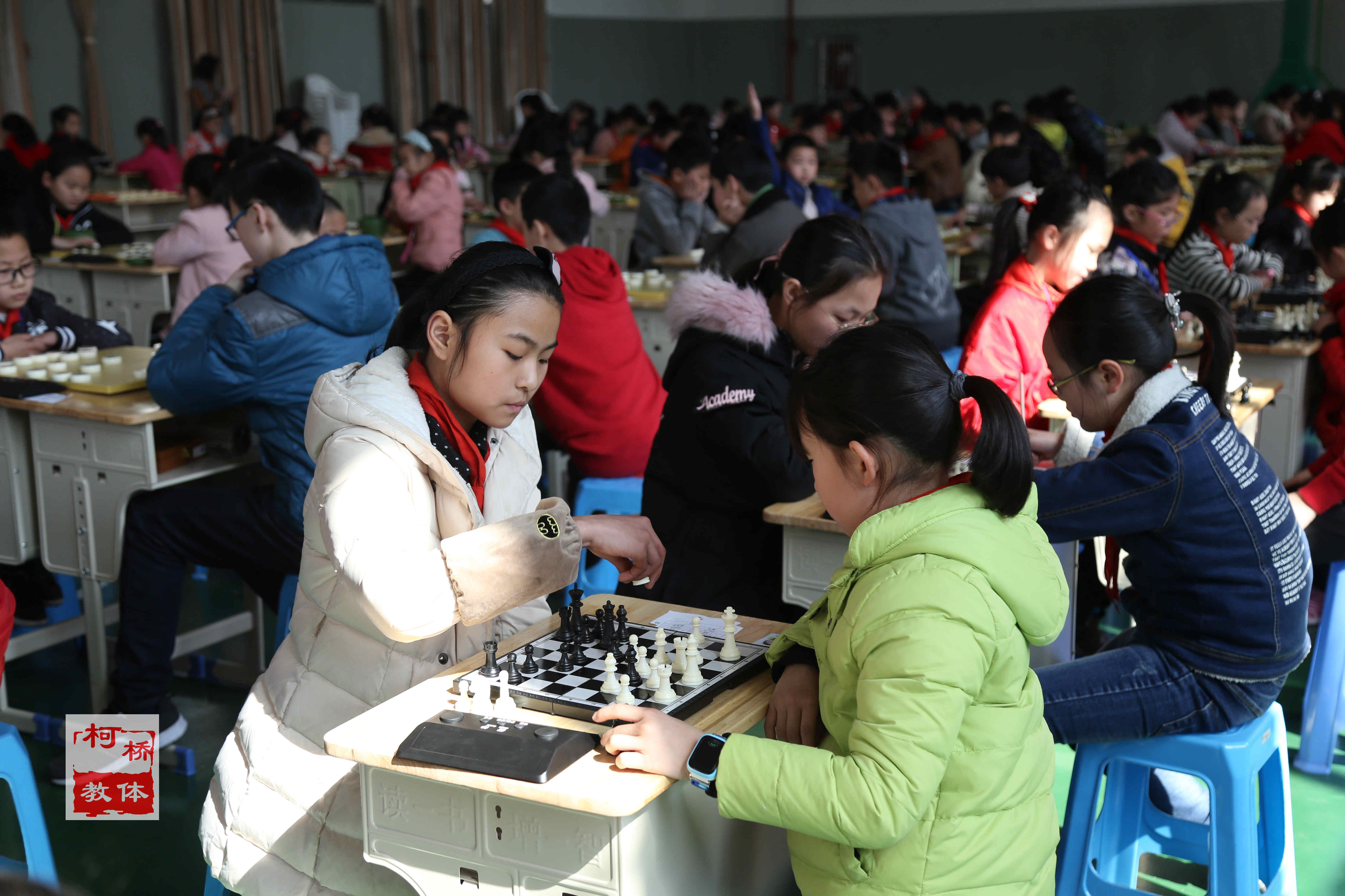 2018柯桥区小学生四项棋类比赛在轻纺城小学圆满落幕