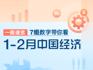 一图速览：7组数字带你看1—2月份中国经济
