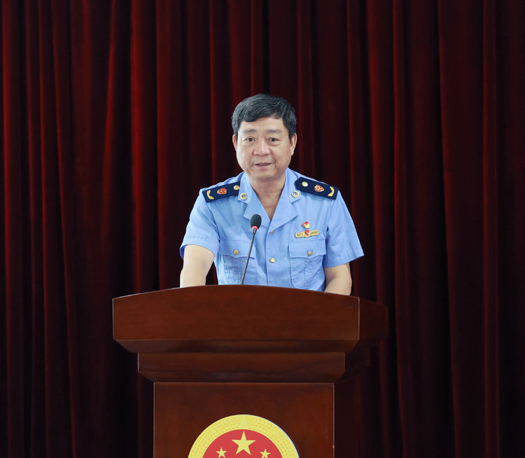 党委书记,局长赵国荣作重要讲话,党委副书记周金富主持仪式,派驻纪检